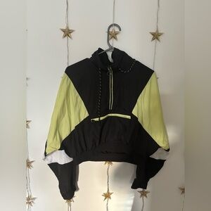 Green and black H&M windbreaker